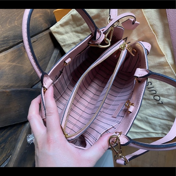 TRADING❤️Louis Vuitton Montaigne BB Rose pink leather crossbody - Picture 5 of 15